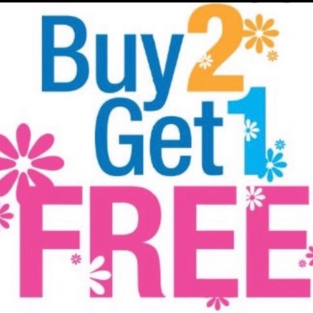 Buy 2 items get a 3rd Item FREE